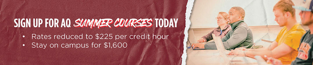 Sign up for AQ Summer Courses today.